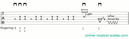 tab for Rock Guitar Lick 17